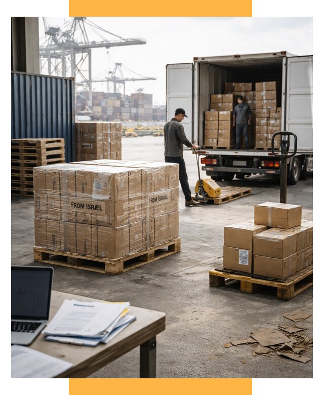 Доставка грузов из Израиля от 15225 р., логистика от СетСервис-Птр