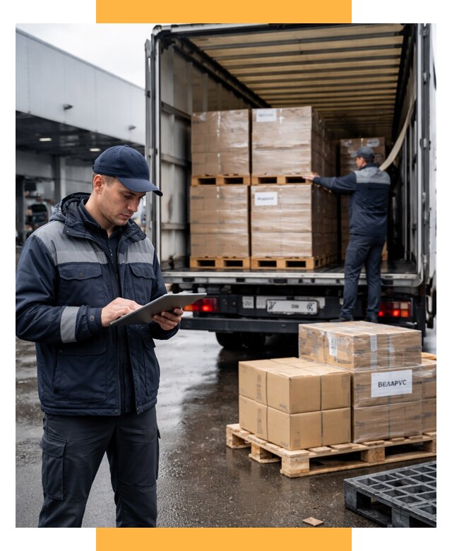 Доставка грузов из Беларуси от 15225 р. логистика СетСервис-Птр