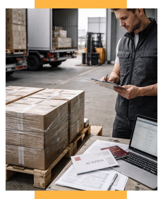 Доставка в Австрию от 65975 р. Логистика и экспорт СетСервис-Птр