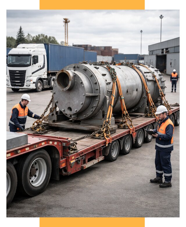 Перевозка тяжеловесных грузов под ключ от 152250 р. | СетСервис-Птр